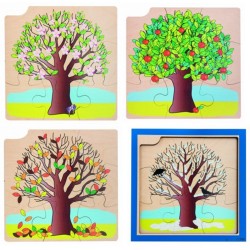 Lot de 4 puzzles - L'arbre...